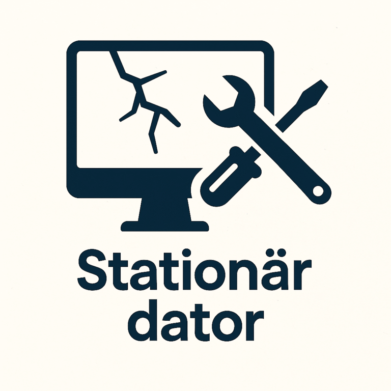 "Stationär-dator reparation ikon"